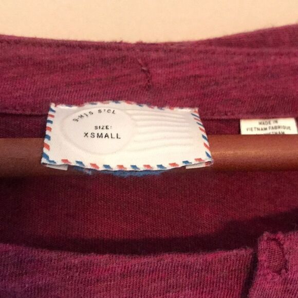 Anthro Postage Stamp Brand Scoop Neck Blouse - XS - Picture 5 of 7